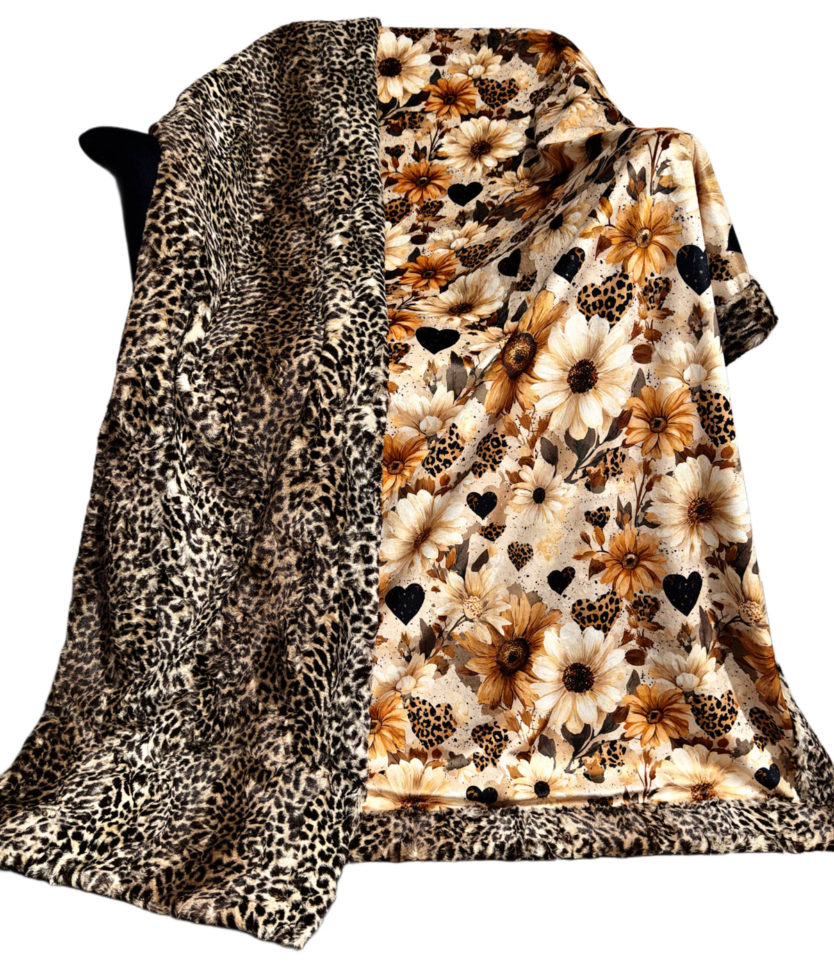 Cheetah Florals Xl Adult