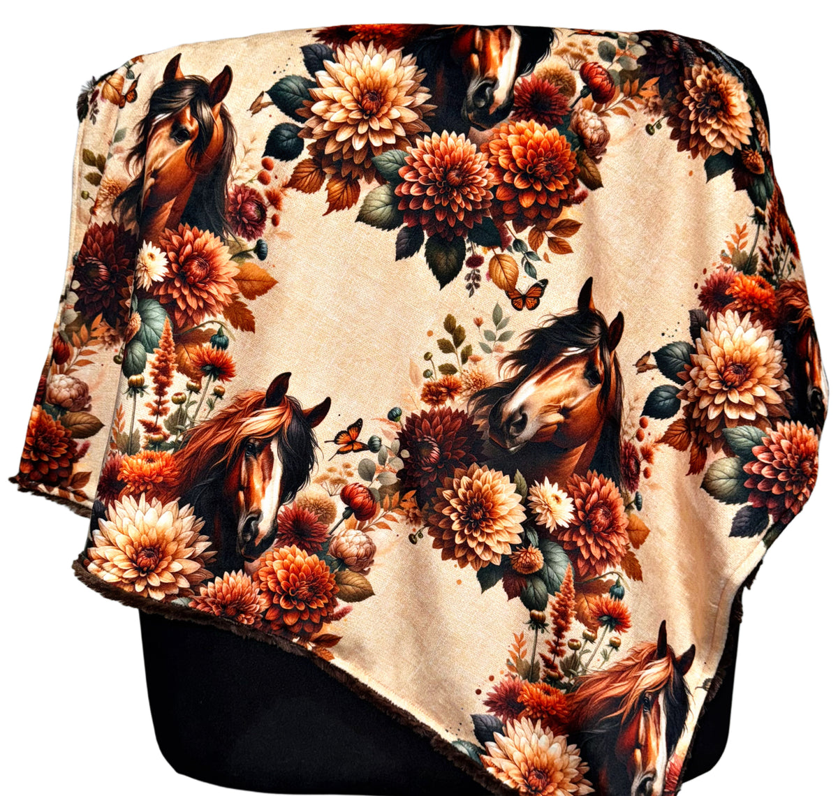 Floral Horse Lovey Size