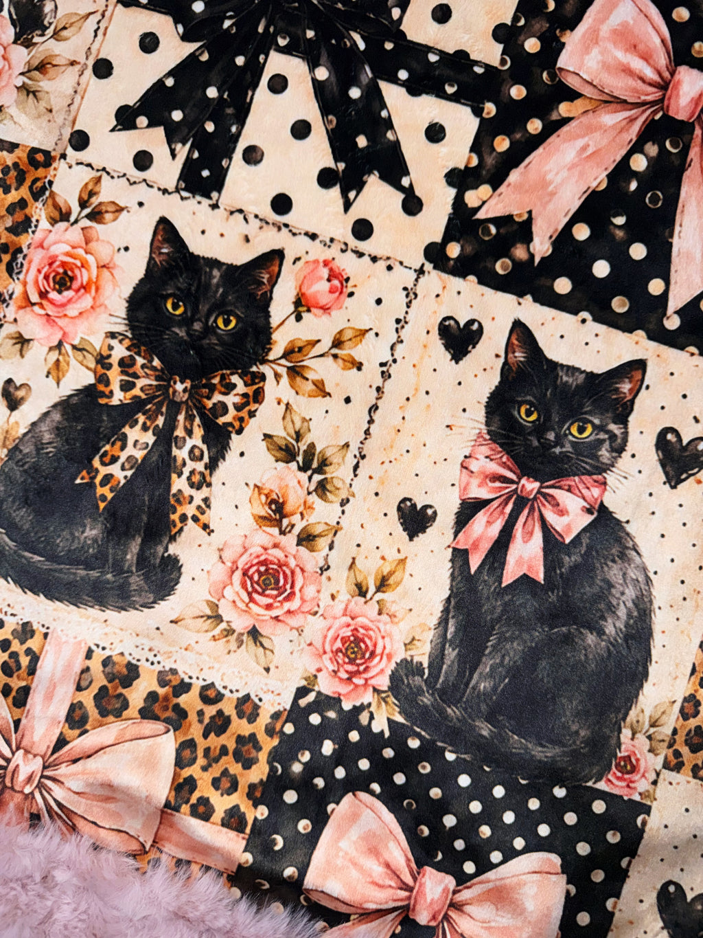 Extra Luxe Sydney Fancy Black Cats Xl Adult