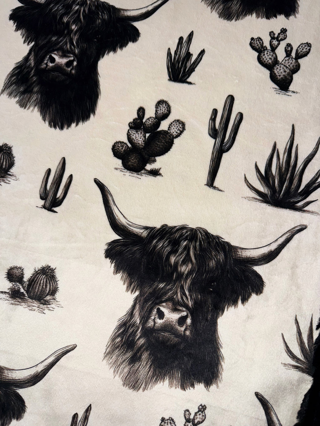 Black Highland Cows XL Adult Size