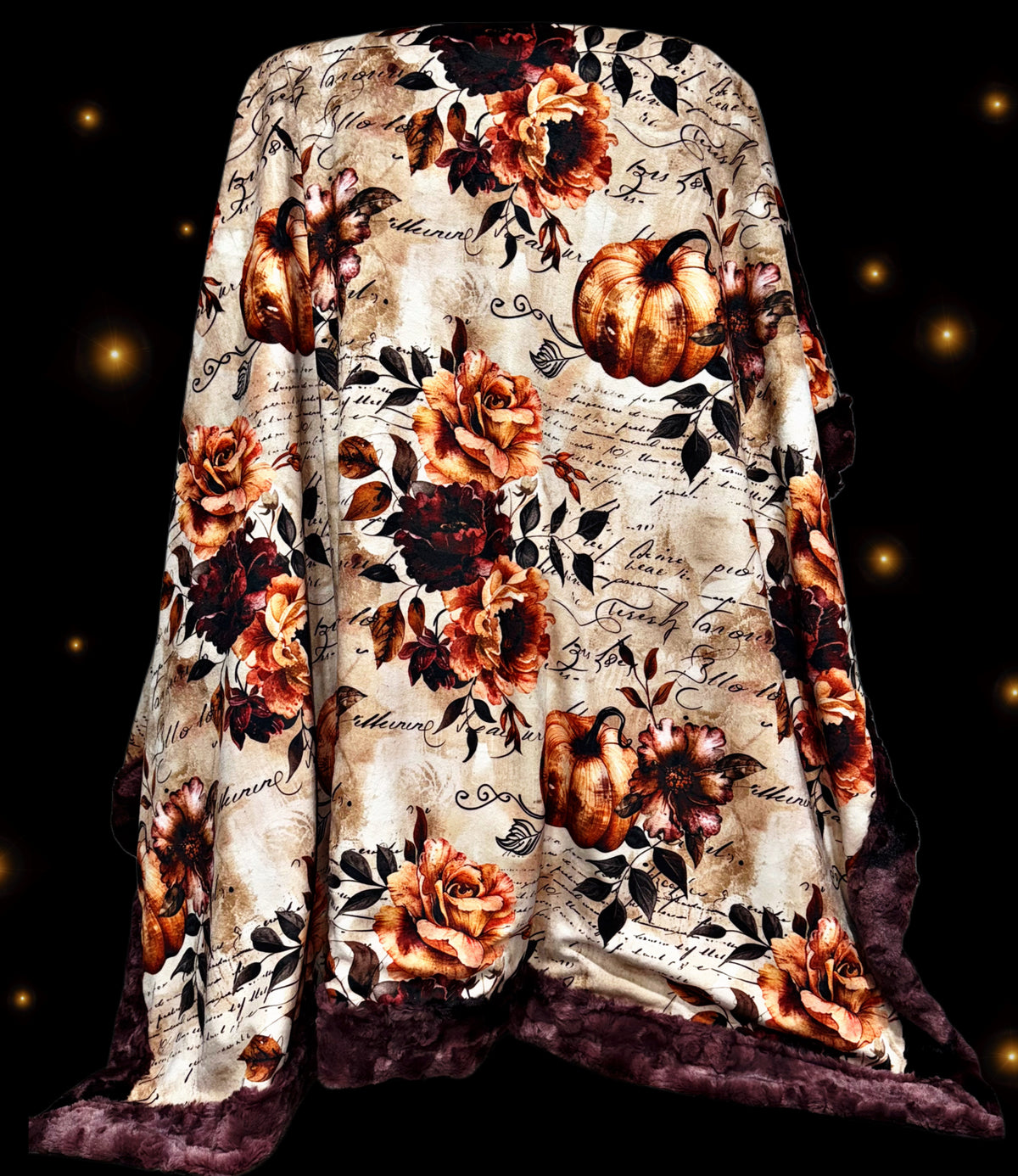 Fancy Floral Pumpkins XL Adult Size