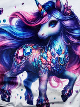 Load image into Gallery viewer, Gemstone Unicorn Lovey Size