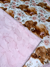 Load image into Gallery viewer, Floral Highland Cows XL Adult Size