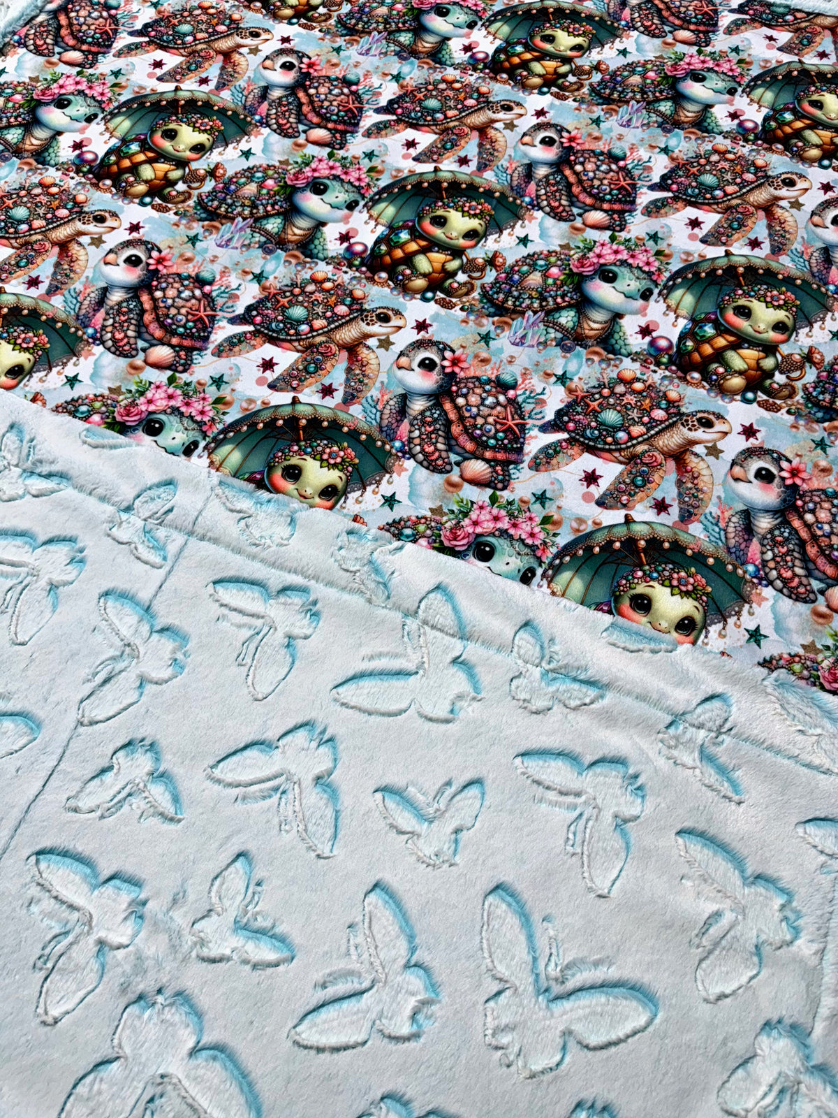 Butterflies+ Fancy Sea Turtles XL Adult Size