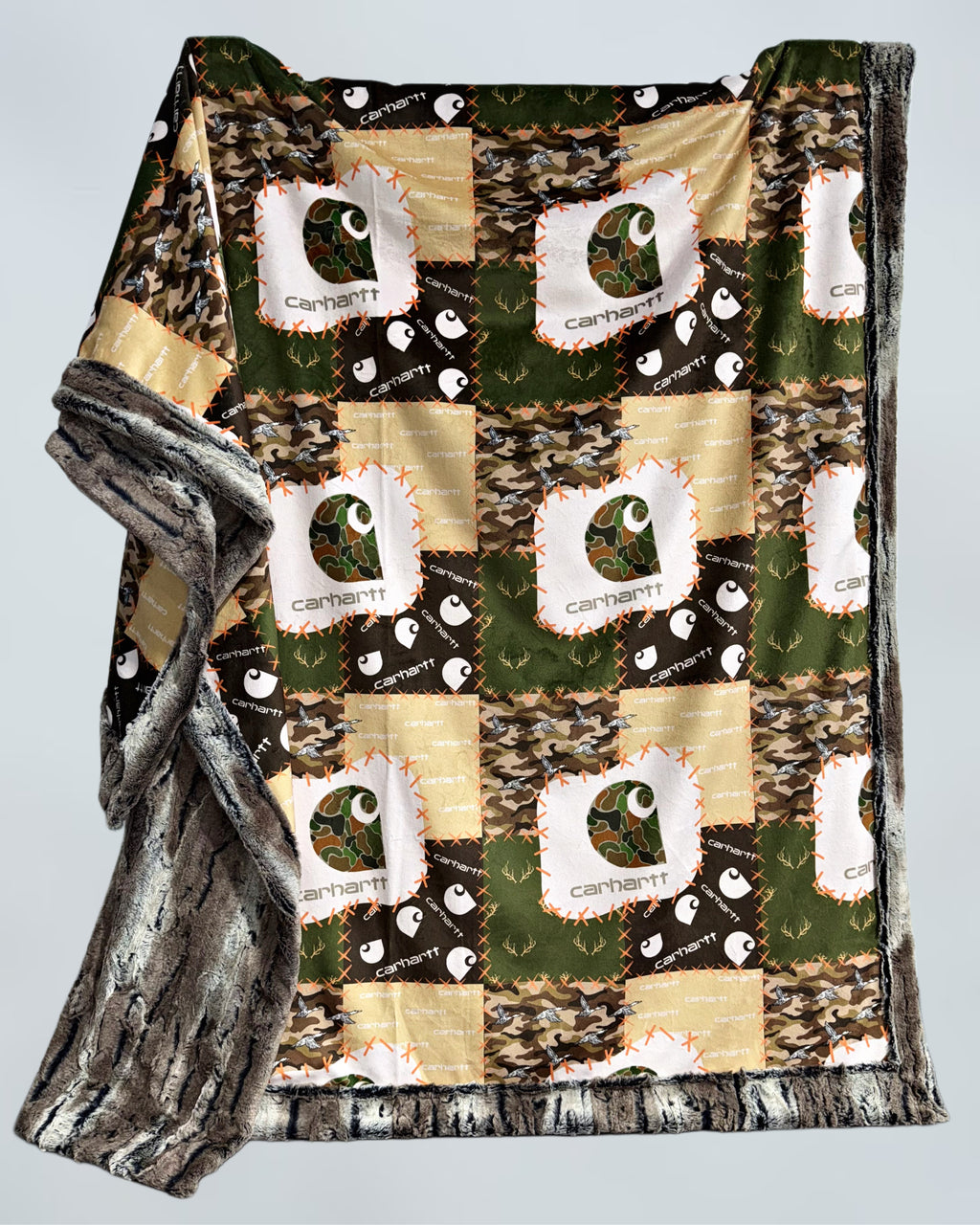 Camo Faux Quilt XL Adult Size