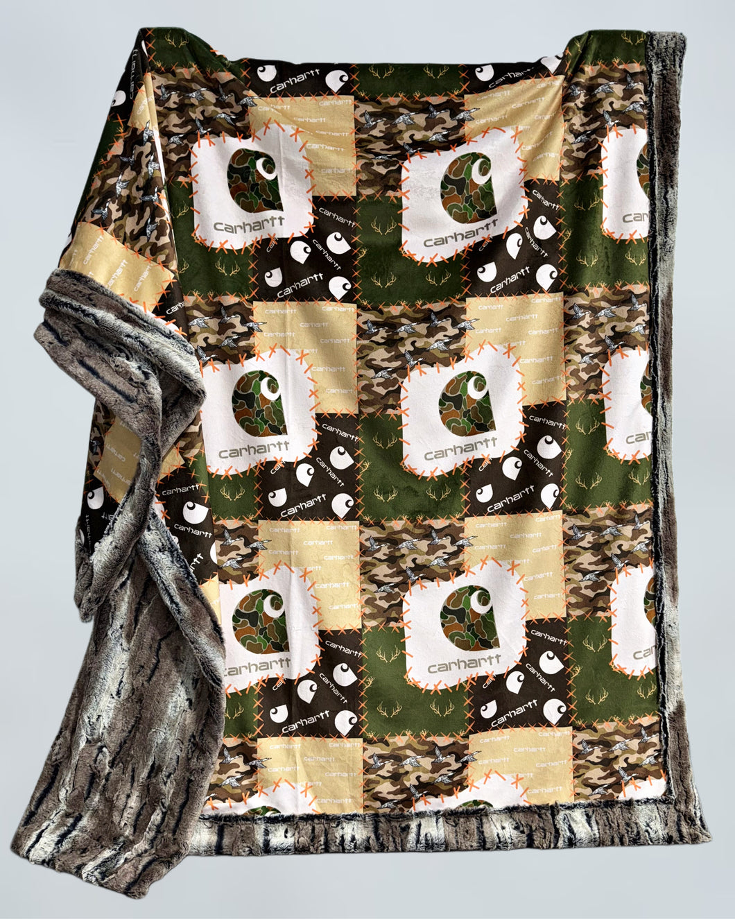 Camo Faux Quilt XL Adult Size