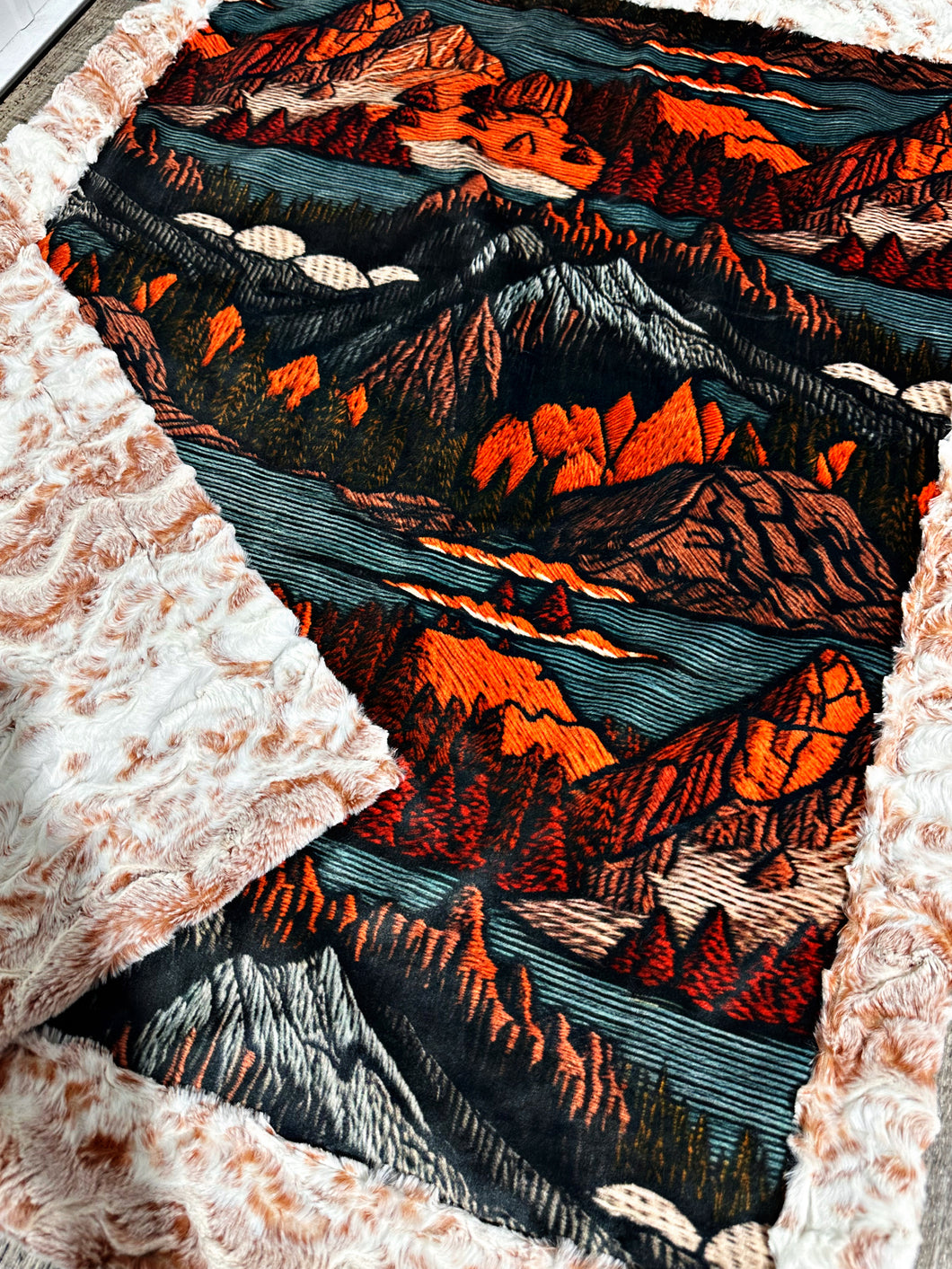 Embroidered Mountains Baby Size