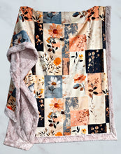 Load image into Gallery viewer, Navy + Blush Faux Quilt XXL Adult Size