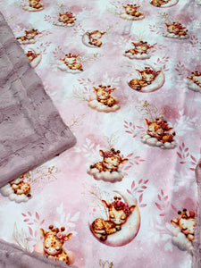 Sweet Sleepy Giraffes XL Crib Size