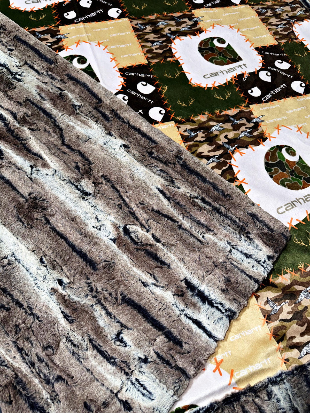 Camo Faux Quilt XL Adult Size