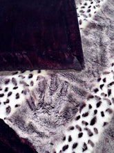 Load image into Gallery viewer, Extra Luxe Baby Seal Plum Velvet + Alaskan Bunny Berry XL Adult Size