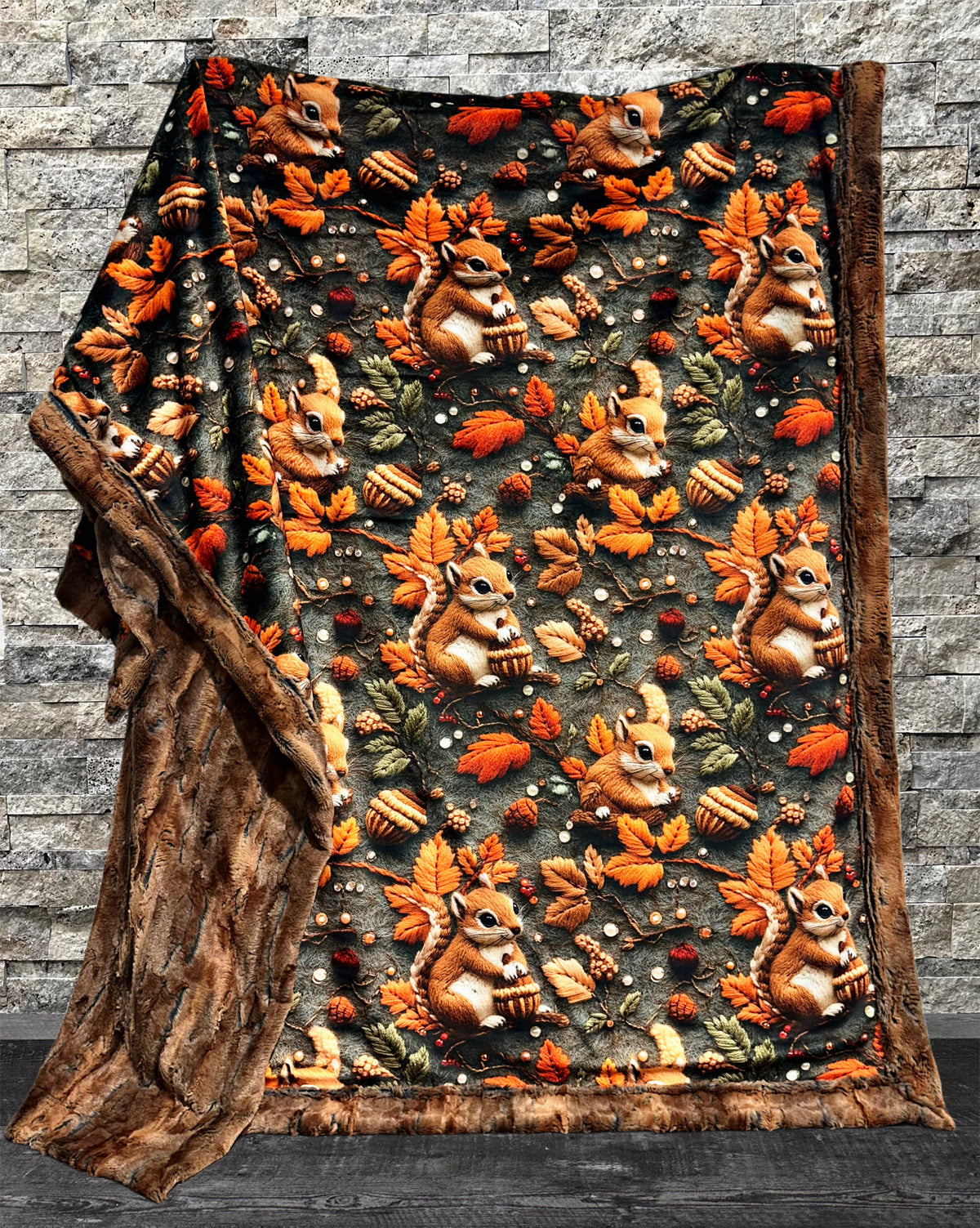 Autumn Squirrels XL Adult Size