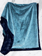 Load image into Gallery viewer, Extra Luxe Mallard Frosted Arctic Fox + Navy Hide XL Adult Size
