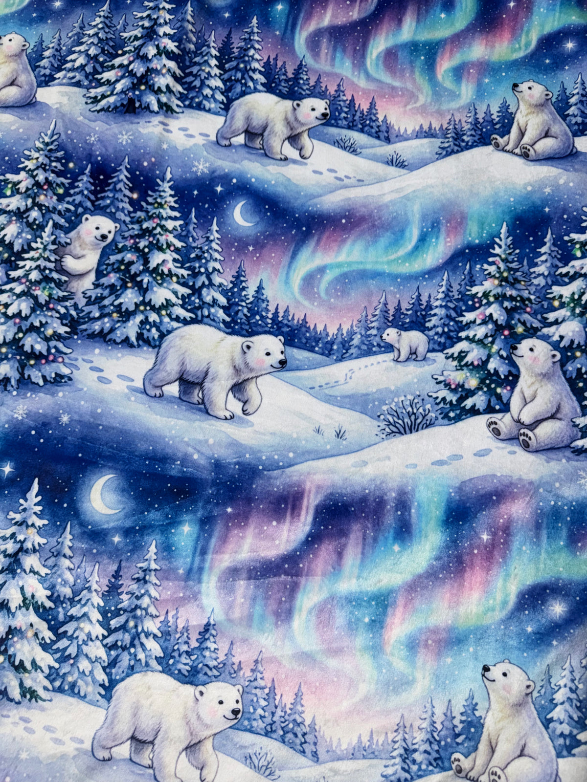 Polar Bear Northern Lights XL Adult Size