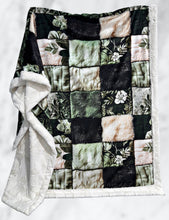 Load image into Gallery viewer, Cream + Sage Faux Quilt XL Adult Size
