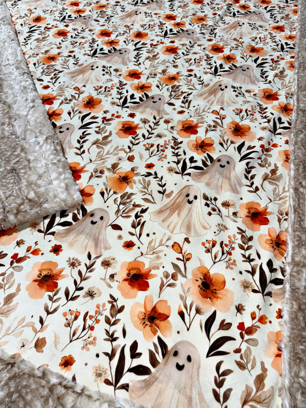 Pretty Floral Ghosts XL Adult Size