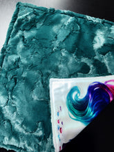 Load image into Gallery viewer, Teal Unicorn Lovey Size