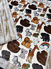 Load image into Gallery viewer, Extra Luxe Nube Seal + Noah’s Ark Throw Size