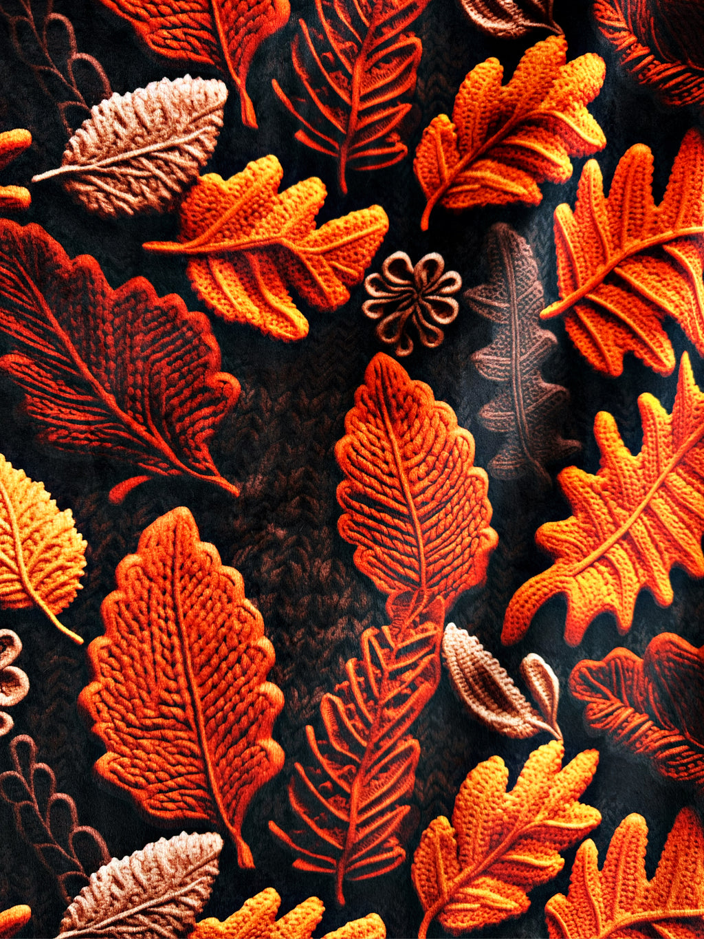 Rust Autumn Leaves XL Adult Size