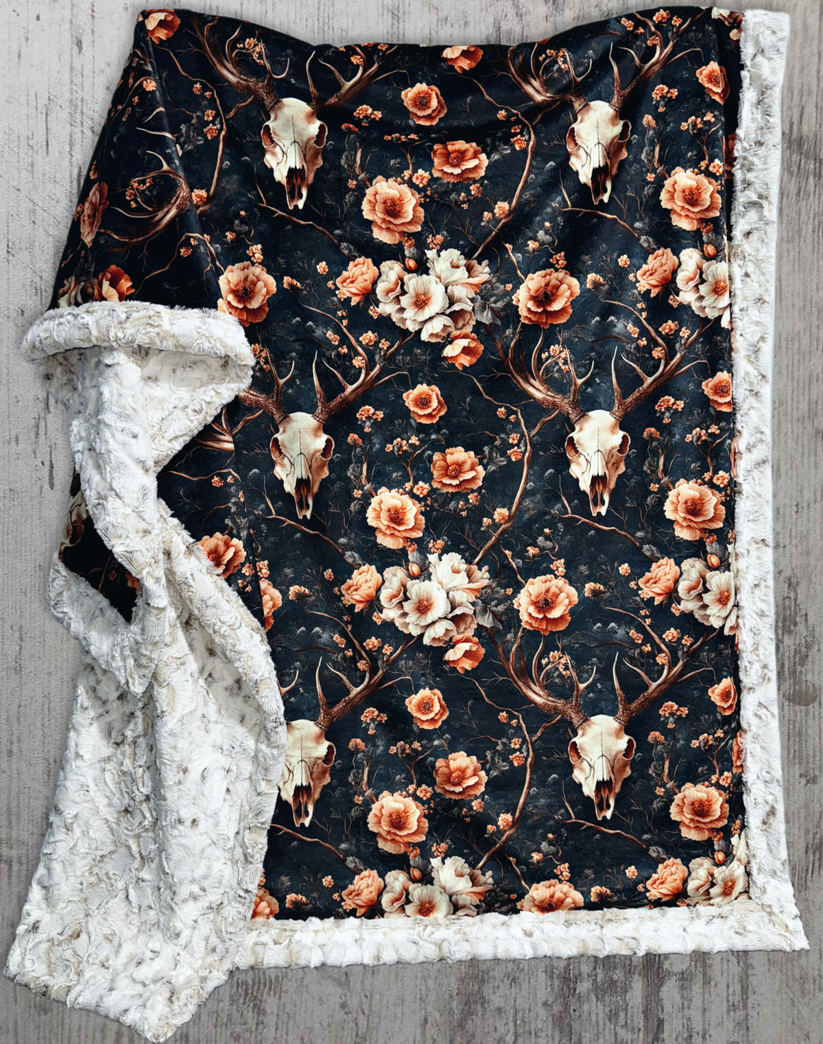 Floral Skulls XL Adult Size