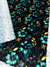 Load image into Gallery viewer, Teal + Black Florals - Mallard Snowy Owl XL Adult Size