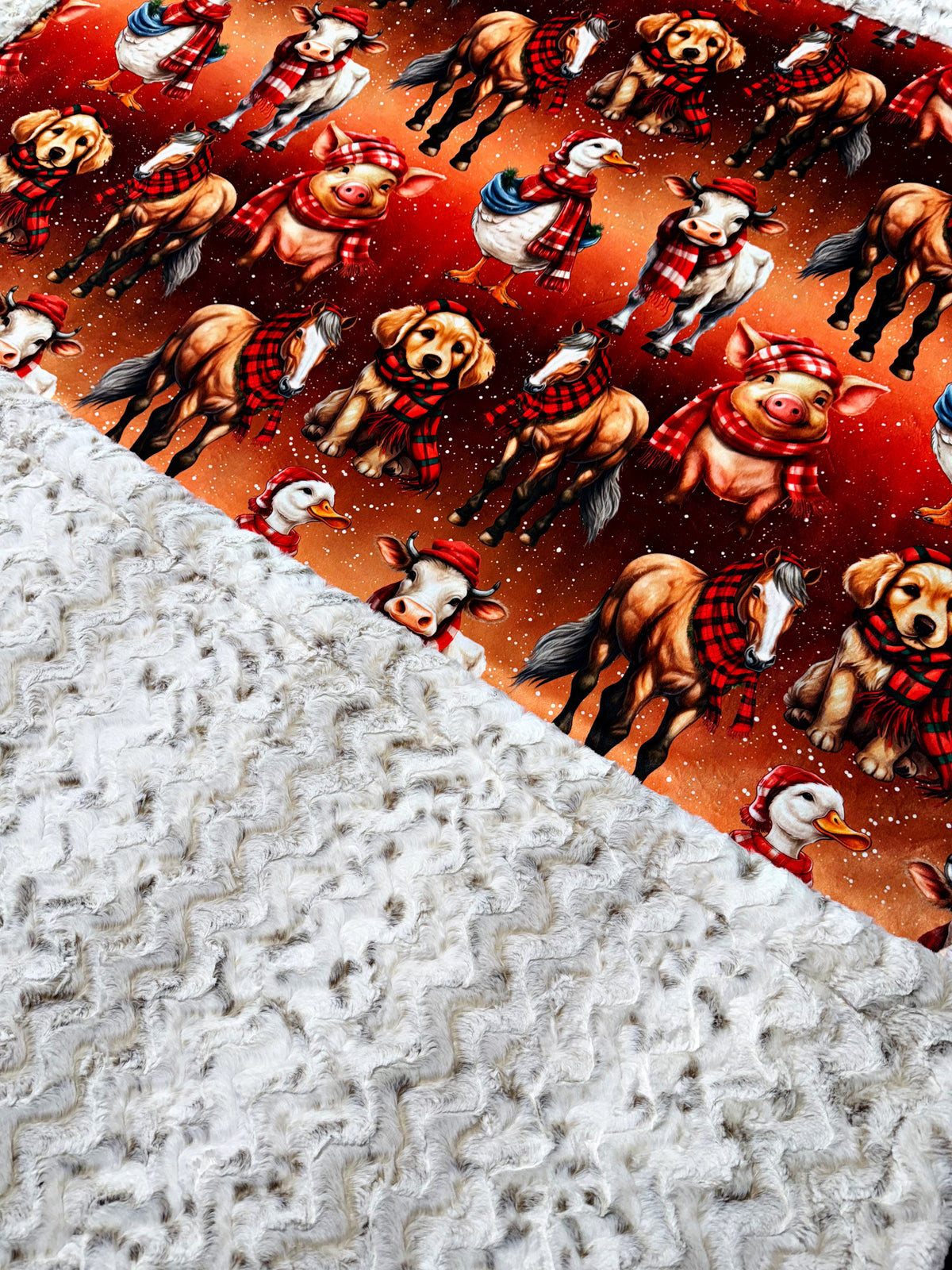 Winter At The Farm XL Adult Size