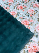 Load image into Gallery viewer, Extra Luxe Spruce Powderpuff + Baby Pink Roses XL Adult Size