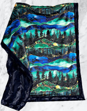 Load image into Gallery viewer, Geode Gold Vein Mountains XL Adult Size