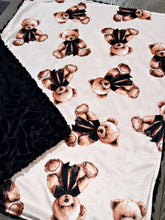 Load image into Gallery viewer, Velvet Bow Teddy Bears Baby Size