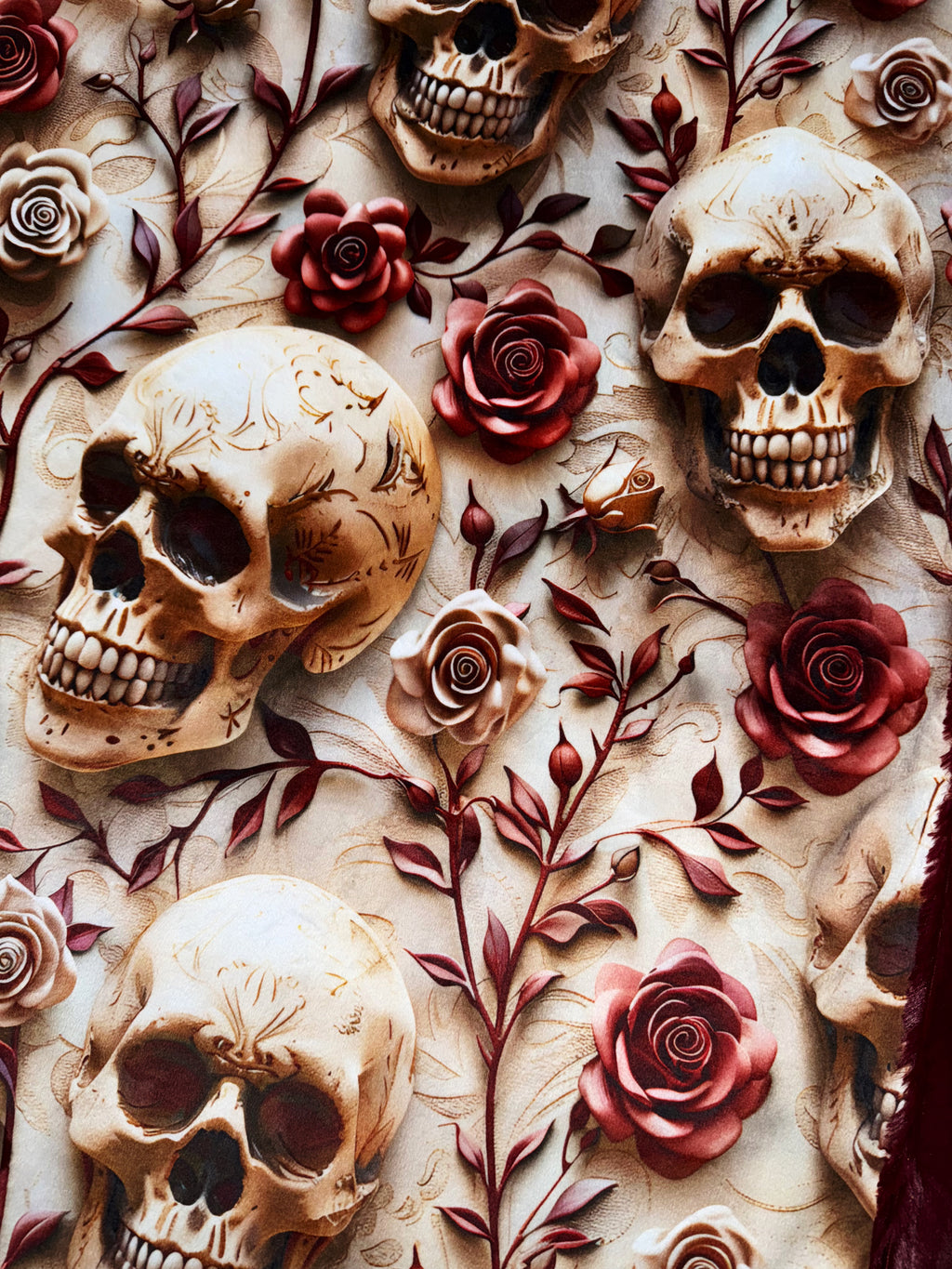 Rosewine Skulls XL Adult Size