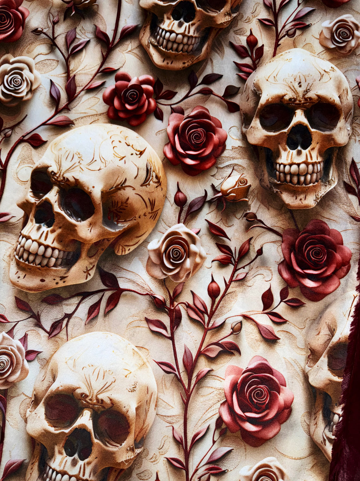 Rosewine Skulls XL Adult Size