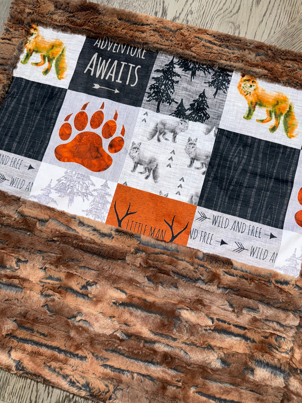 Little Man Rustic Fox Baby Size