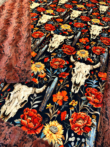 Floral Skull XL Adult Size