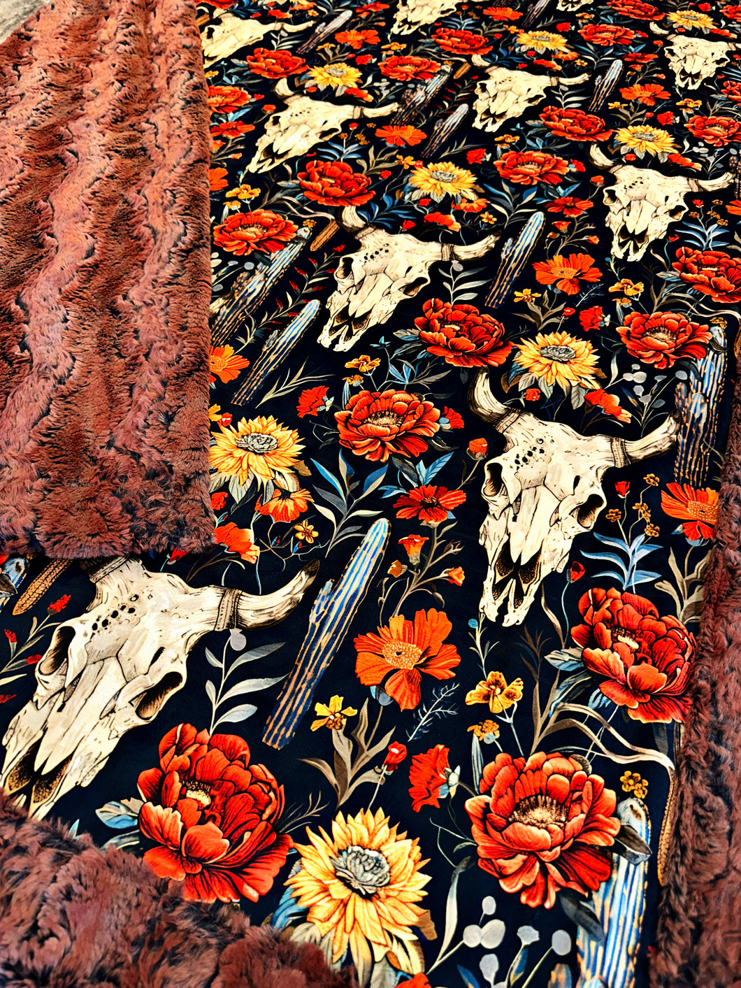 Floral Skull XL Adult Size