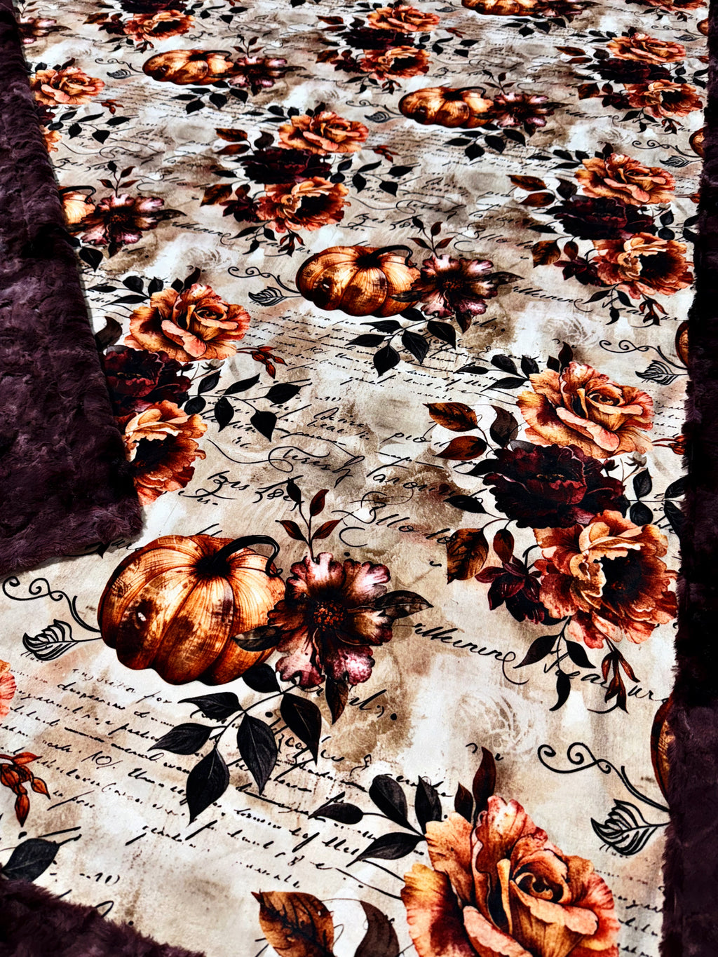Fancy Floral Pumpkins XL Adult Size
