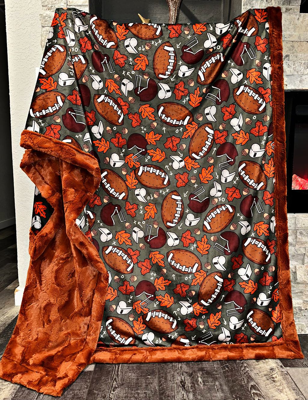 Cozy Fall Football XL Adult Size