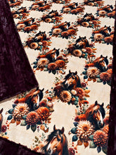 Load image into Gallery viewer, Floral Horses XL Adult Size