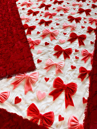 Velvet Look Bows XL Adult Size