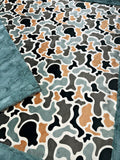 Old School Camo Throw Size