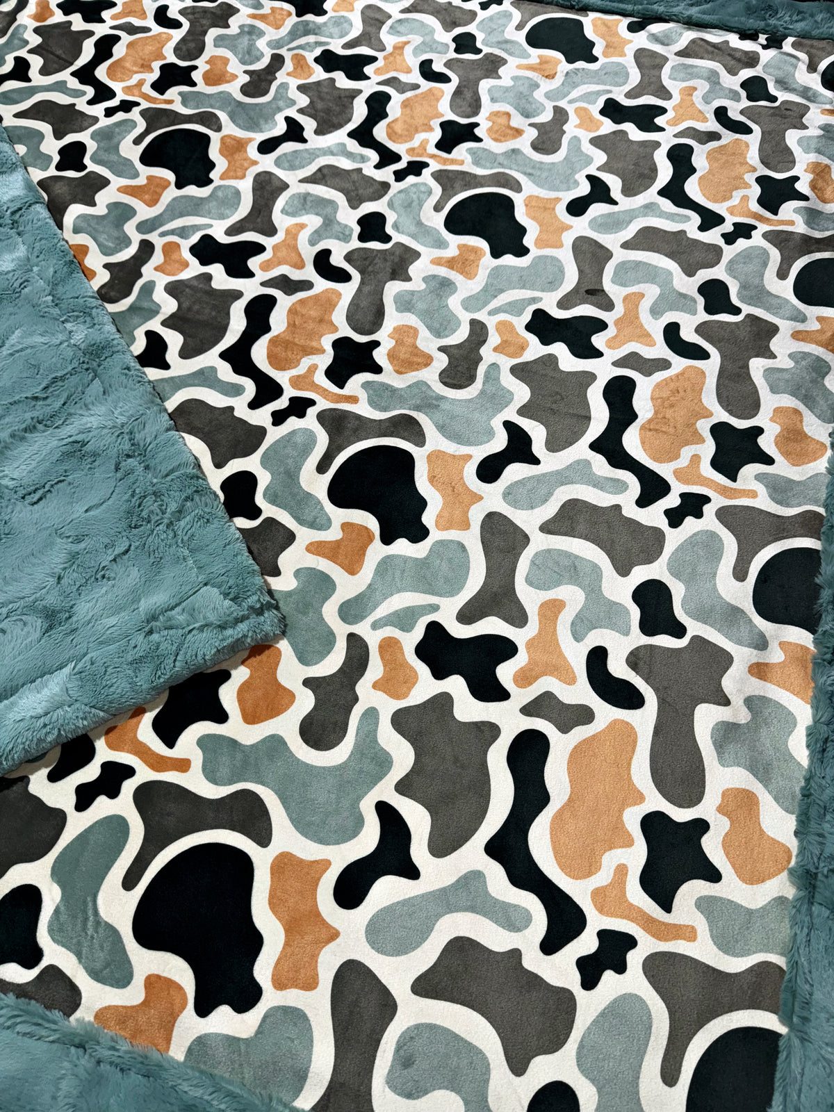 Old School Camo Throw Size