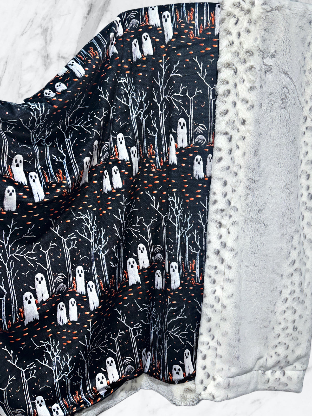 Extra Luxe Alaskan Dove Bunny Spooky Ghosts XL Adult Size