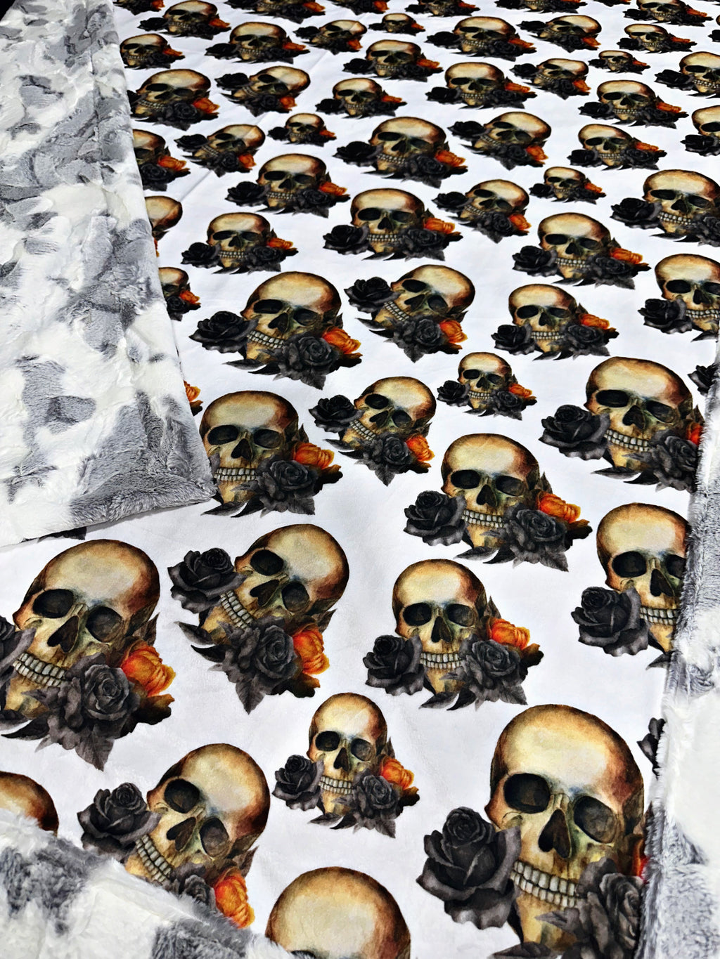 Floral Skulls XL Adult Size