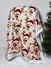 Load image into Gallery viewer, Faux Embroidered Christmas Deer XL Adult Size