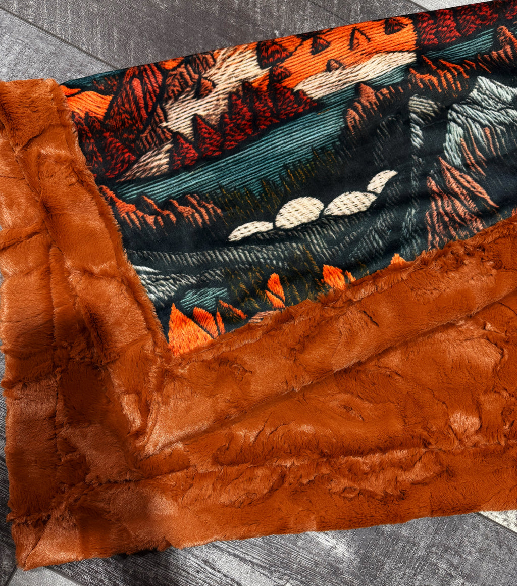 Embroidered Mountains Baby Size