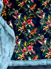Load image into Gallery viewer, Pretty Floral Hummingbirds XL Adult Size