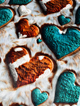 Load image into Gallery viewer, Extra Luxe Agave Glazed Encore + Hide Hearts Throw