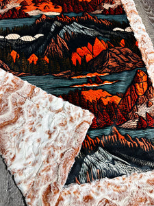 Embroidered Mountains Baby Size