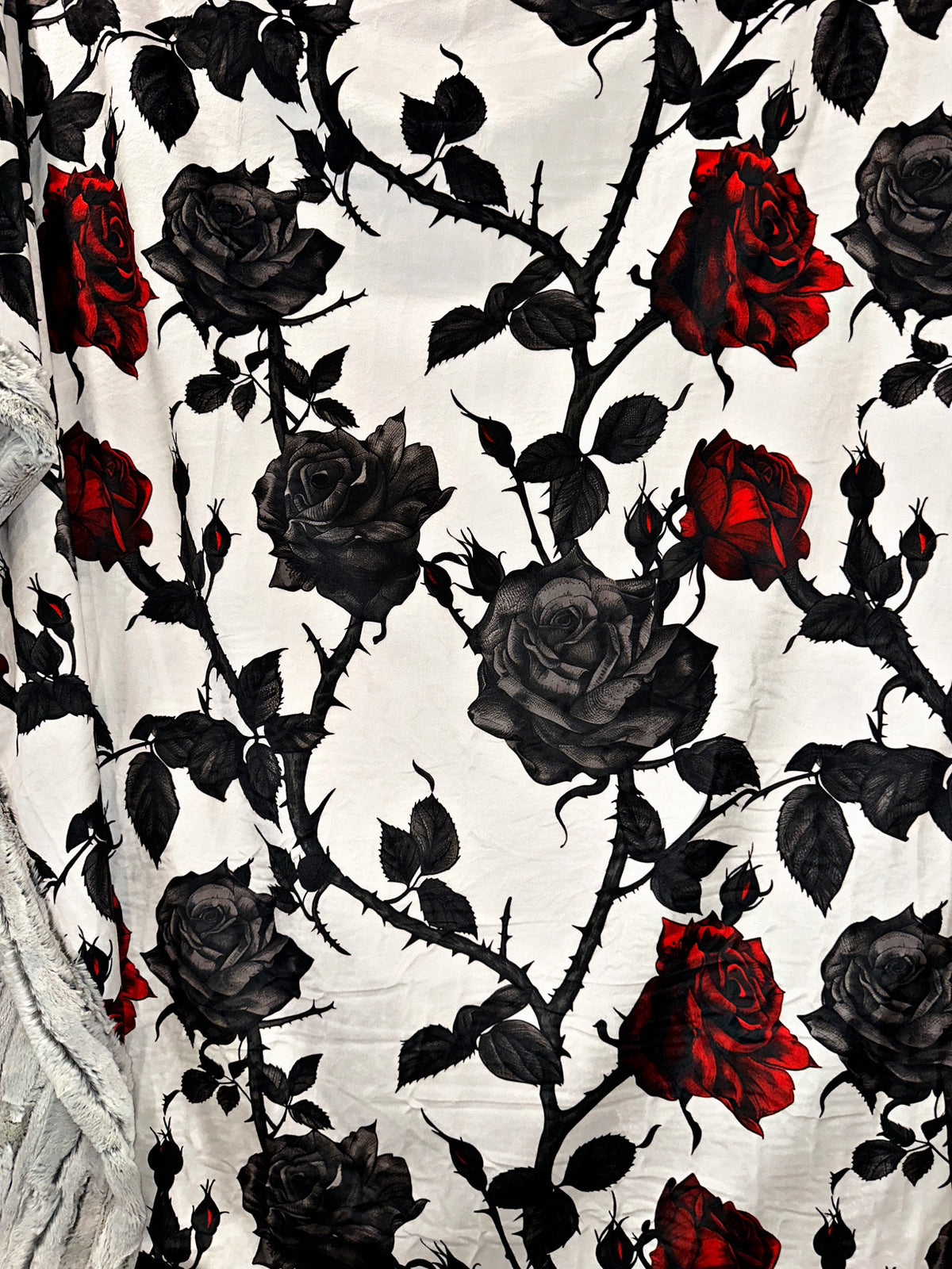 Black Red Roses XL Adult Size