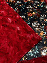 Load image into Gallery viewer, Floral Forest Owls XL Adult Size