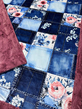 Load image into Gallery viewer, Floral Denim XL Adult Size
